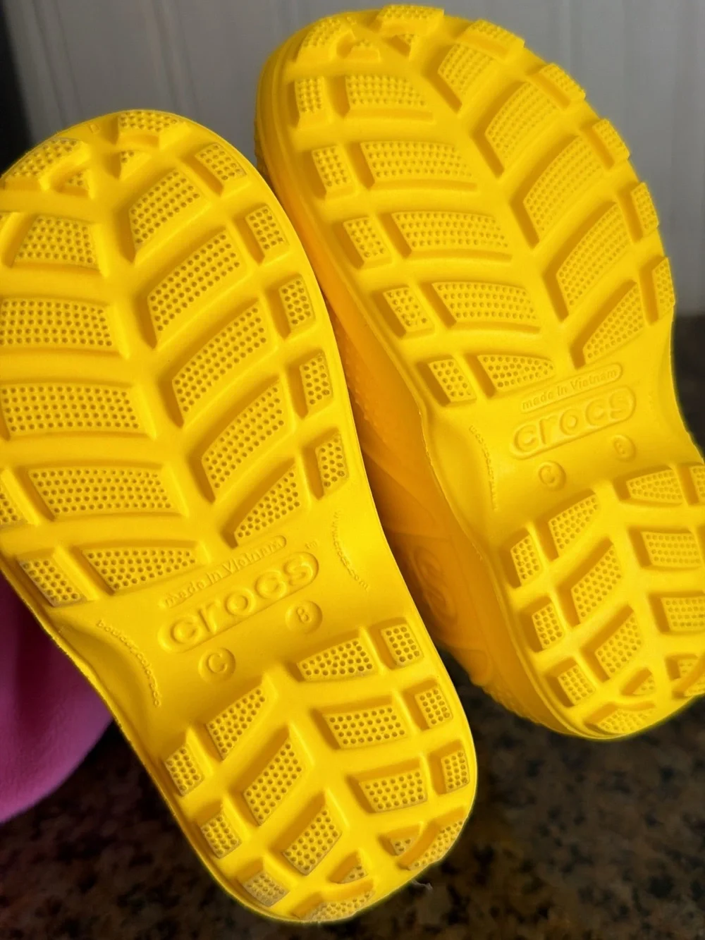CROCS Kids' Bright Yellow Handle Rain Boots